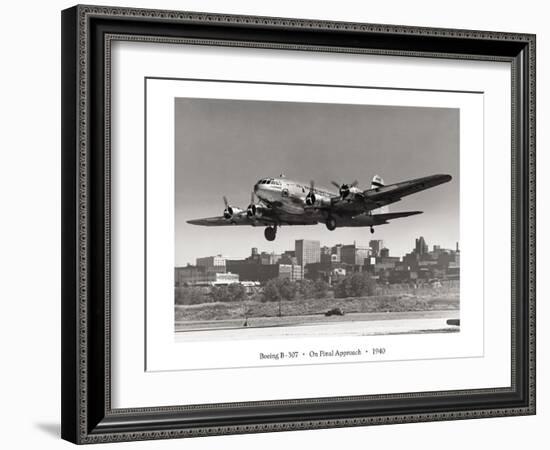 Boeing B-307 on Final Approach, 1940-null-Framed Art Print