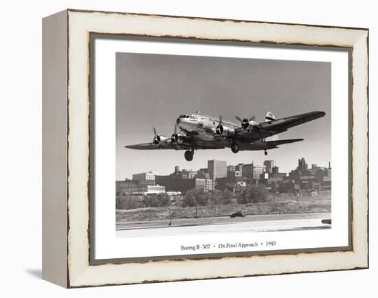 Boeing B-307 on Final Approach, 1940-null-Framed Stretched Canvas