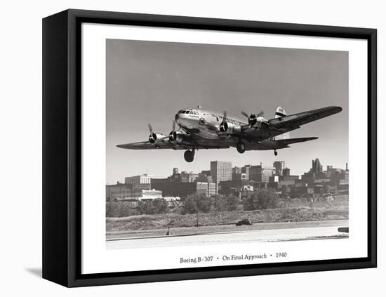 Boeing B-307 on Final Approach, 1940-null-Framed Stretched Canvas