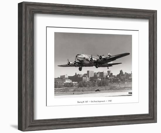 Boeing B-307 on Final Approach, 1940-null-Framed Art Print