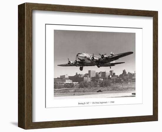 Boeing B-307 on Final Approach, 1940-null-Framed Art Print