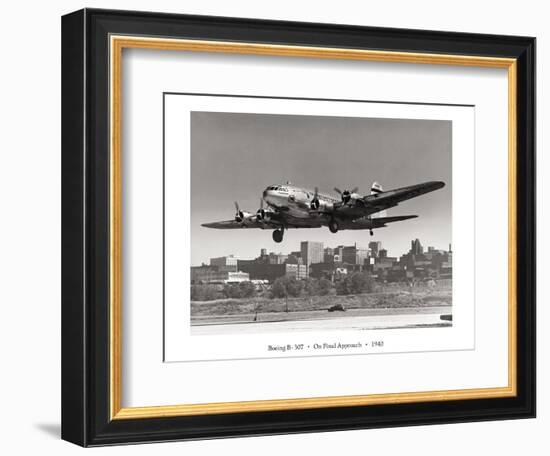 Boeing B-307 on Final Approach, 1940-null-Framed Art Print