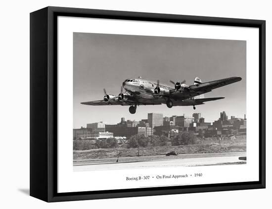 Boeing B-307 on Final Approach, 1940-null-Framed Stretched Canvas