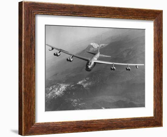 Boeing B-52 Stratofortress in Flight-null-Framed Photographic Print