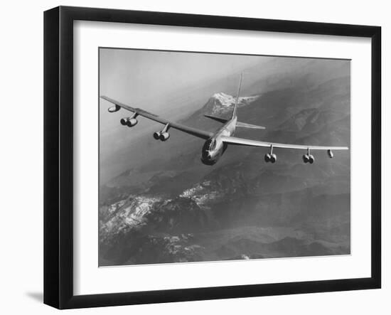 Boeing B-52 Stratofortress in Flight-null-Framed Photographic Print