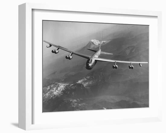 Boeing B-52 Stratofortress in Flight-null-Framed Photographic Print