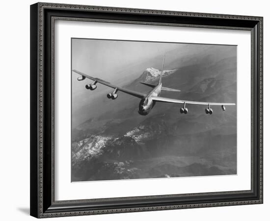 Boeing B-52 Stratofortress in Flight-null-Framed Photographic Print