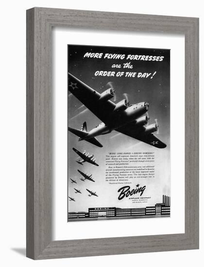 Boeing Flying Fortresse plant-null-Framed Art Print