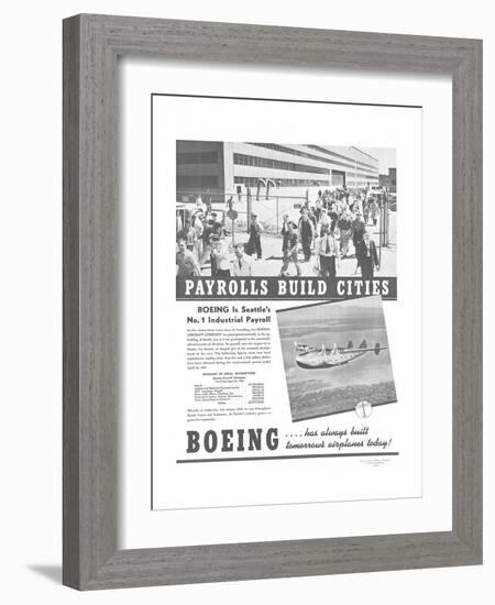 Boeing Industrial Payroll-null-Framed Art Print