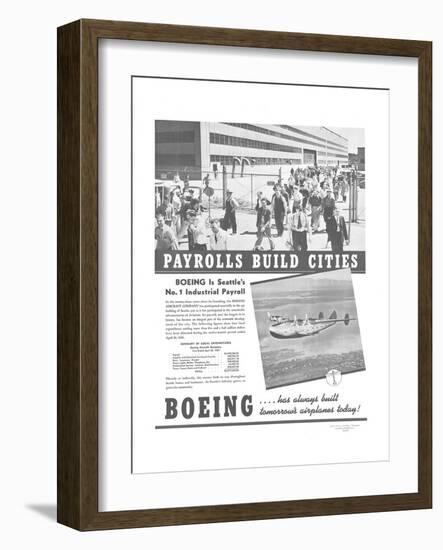 Boeing Industrial Payroll-null-Framed Art Print