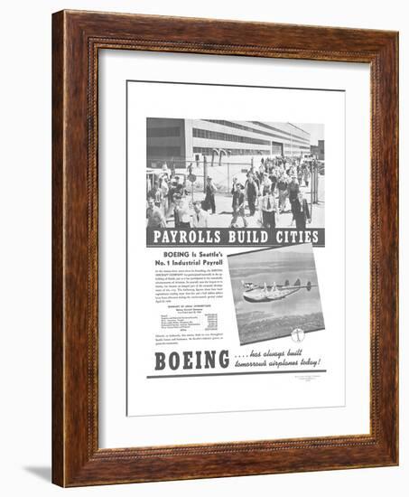 Boeing Industrial Payroll-null-Framed Art Print