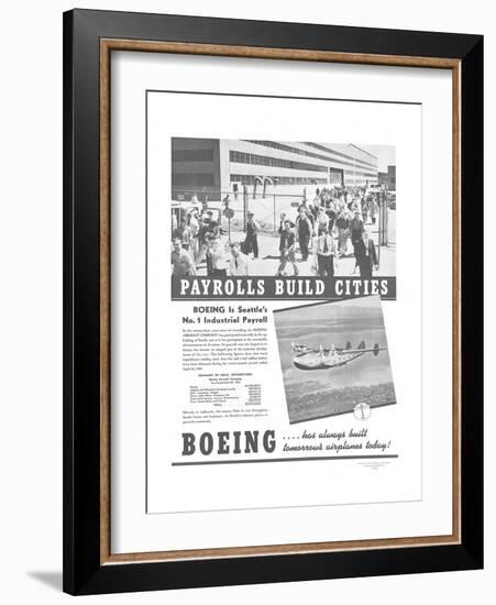 Boeing Industrial Payroll-null-Framed Art Print