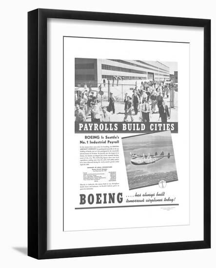 Boeing Industrial Payroll-null-Framed Art Print