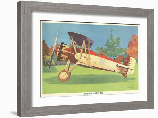 Boeing Model 100 Airplane-null-Framed Premium Giclee Print