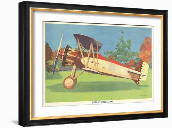 Boeing Model 100 Airplane-null-Framed Premium Giclee Print