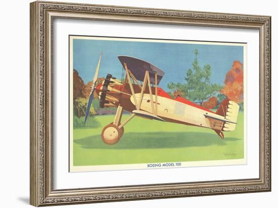 Boeing Model 100 Airplane-null-Framed Art Print