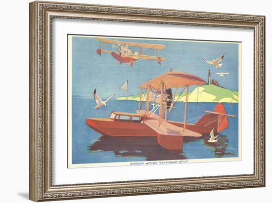 Boeing Model 204 Flying Boat-null-Framed Art Print