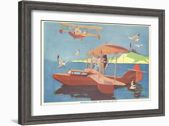 Boeing Model 204 Flying Boat-null-Framed Art Print