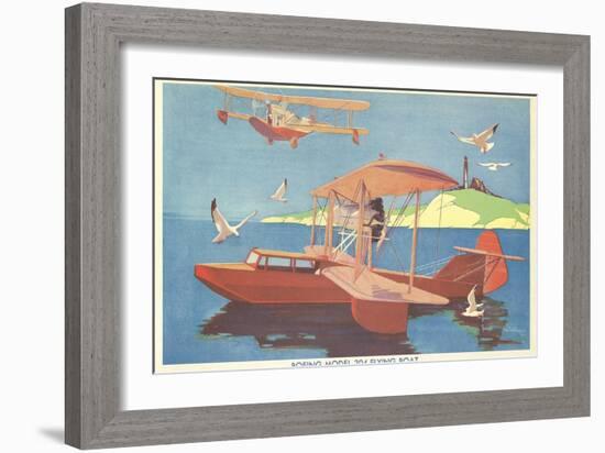 Boeing Model 204 Flying Boat-null-Framed Art Print