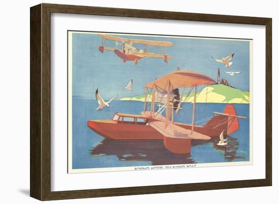 Boeing Model 204 Flying Boat-null-Framed Art Print