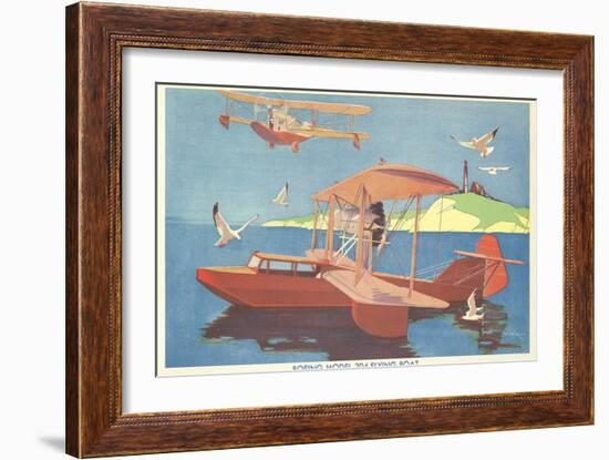 Boeing Model 204 Flying Boat--Framed Art Print