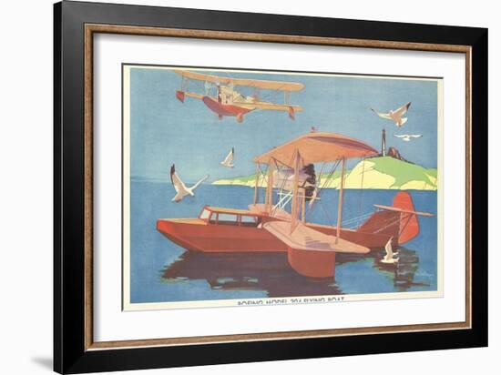 Boeing Model 204 Flying Boat-null-Framed Art Print