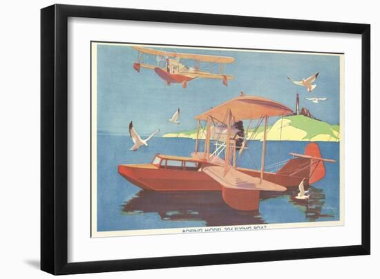 Boeing Model 204 Flying Boat-null-Framed Art Print