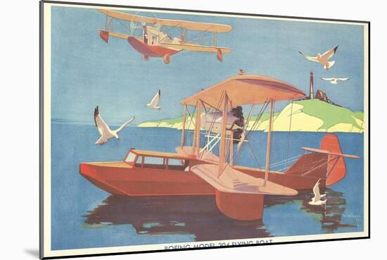 Boeing Model 204 Flying Boat-null-Mounted Art Print