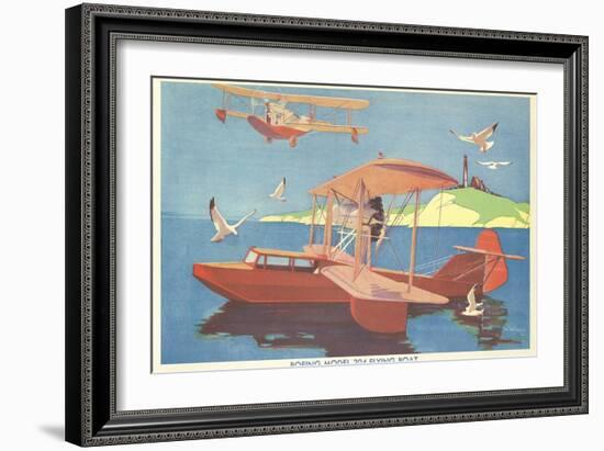 Boeing Model 204 Flying Boat-null-Framed Art Print