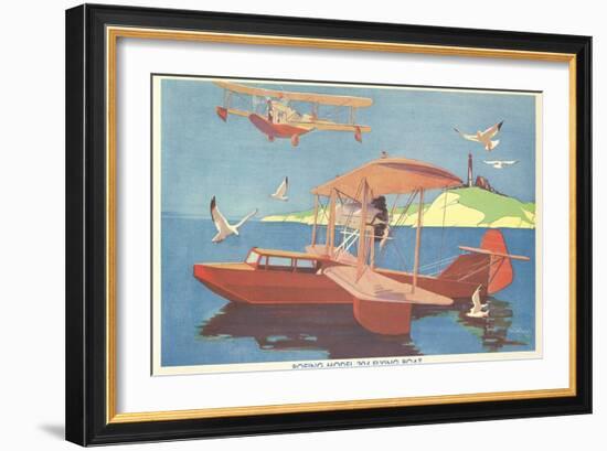 Boeing Model 204 Flying Boat-null-Framed Art Print