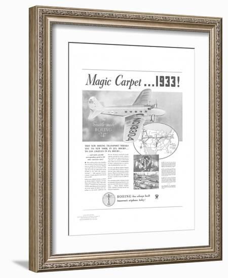 Boeing Model 247-null-Framed Art Print