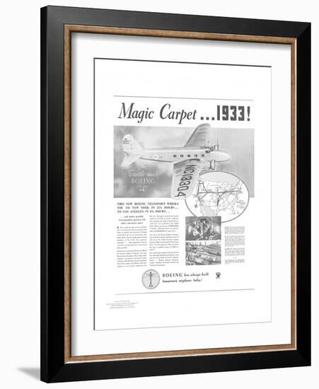 Boeing Model 247-null-Framed Art Print