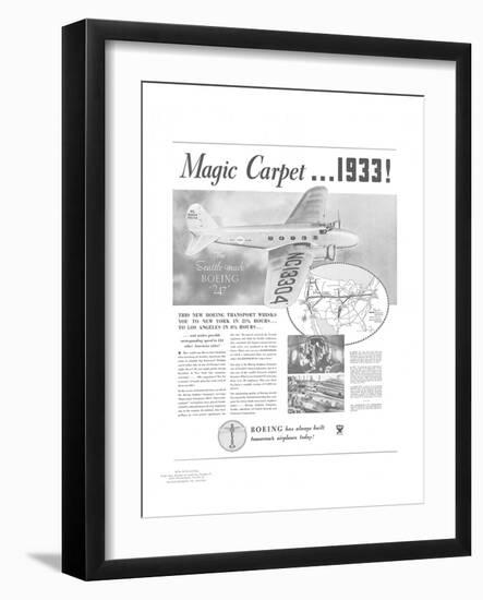 Boeing Model 247-null-Framed Art Print