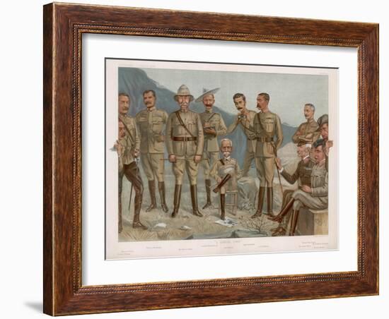 Boer, British Generals-Leslie Ward-Framed Art Print