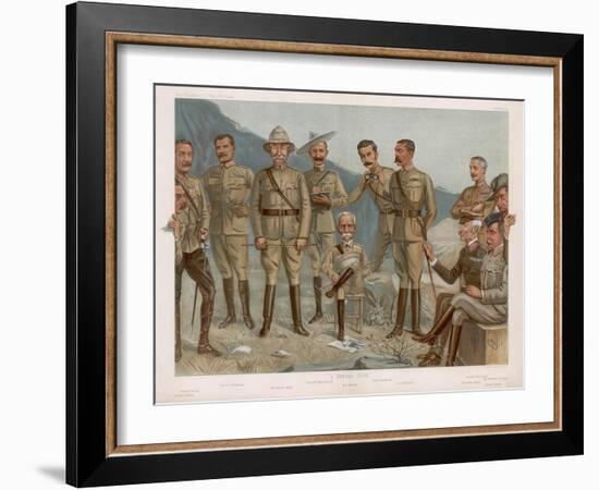 Boer, British Generals-Leslie Ward-Framed Art Print