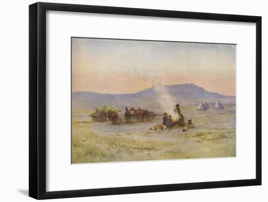 'Boer Camp on the Veldt', 1924-Unknown-Framed Giclee Print