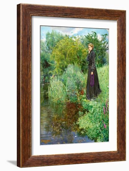 Boer War, 1900 - 'Last Summer Things Were Greener', 1901 (Oil on Canvas)-John Byam Liston Shaw-Framed Giclee Print