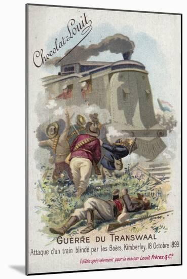 Boers Attacking a British Armoured Train, Kimberley, 18 October 1899-null-Mounted Giclee Print