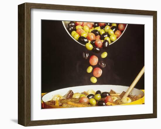 Boeuf En Daube is a Beef Stew Made with Garlic, Onions and Tomatoes-John Dominis-Framed Photographic Print