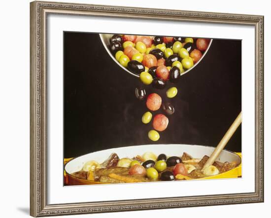 Boeuf En Daube is a Beef Stew Made with Garlic, Onions and Tomatoes-John Dominis-Framed Photographic Print