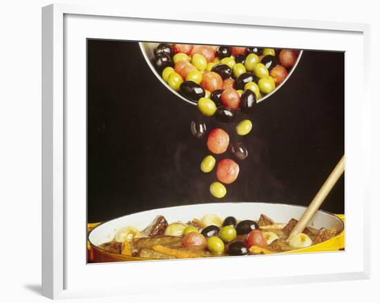 Boeuf En Daube is a Beef Stew Made with Garlic, Onions and Tomatoes-John Dominis-Framed Photographic Print