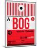 BOG Bogota Luggage Tag I-NaxArt-Mounted Art Print