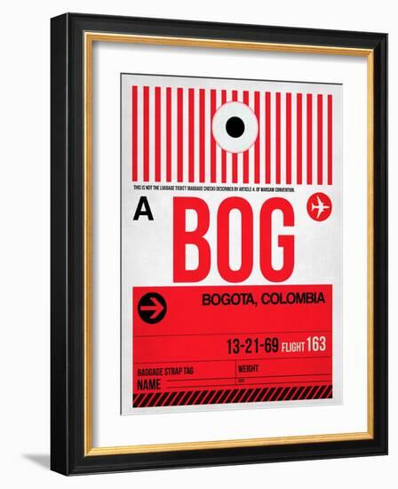 BOG Bogota Luggage Tag I-NaxArt-Framed Art Print