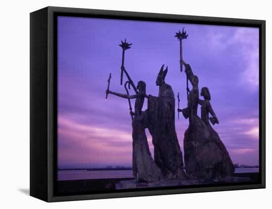 Bogativa Statue, San Juan, Puerto Rico-Greg Johnston-Framed Premier Image Canvas