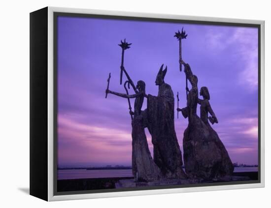 Bogativa Statue, San Juan, Puerto Rico-Greg Johnston-Framed Premier Image Canvas