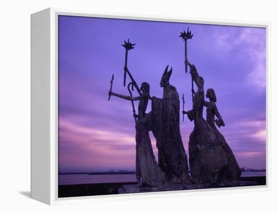 Bogativa Statue, San Juan, Puerto Rico-Greg Johnston-Framed Premier Image Canvas