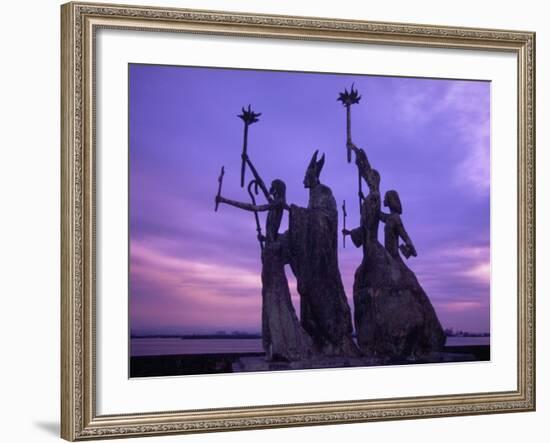 Bogativa Statue, San Juan, Puerto Rico-Greg Johnston-Framed Photographic Print