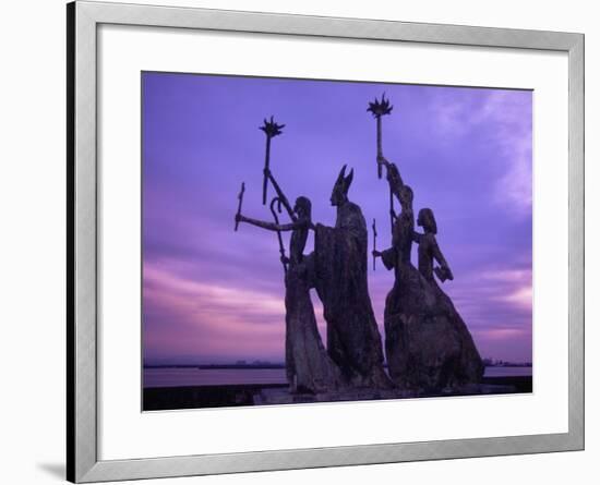 Bogativa Statue, San Juan, Puerto Rico-Greg Johnston-Framed Photographic Print