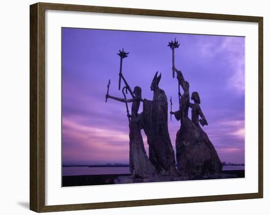 Bogativa Statue, San Juan, Puerto Rico-Greg Johnston-Framed Photographic Print