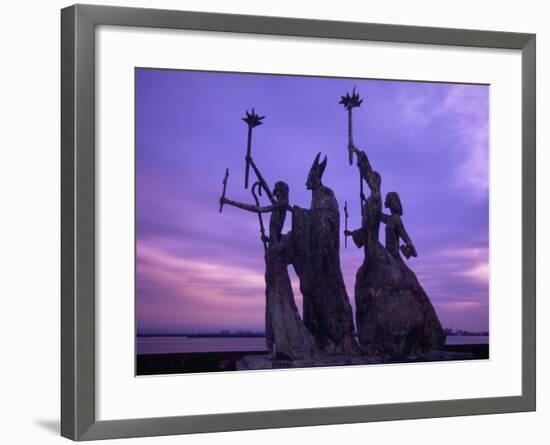 Bogativa Statue, San Juan, Puerto Rico-Greg Johnston-Framed Photographic Print